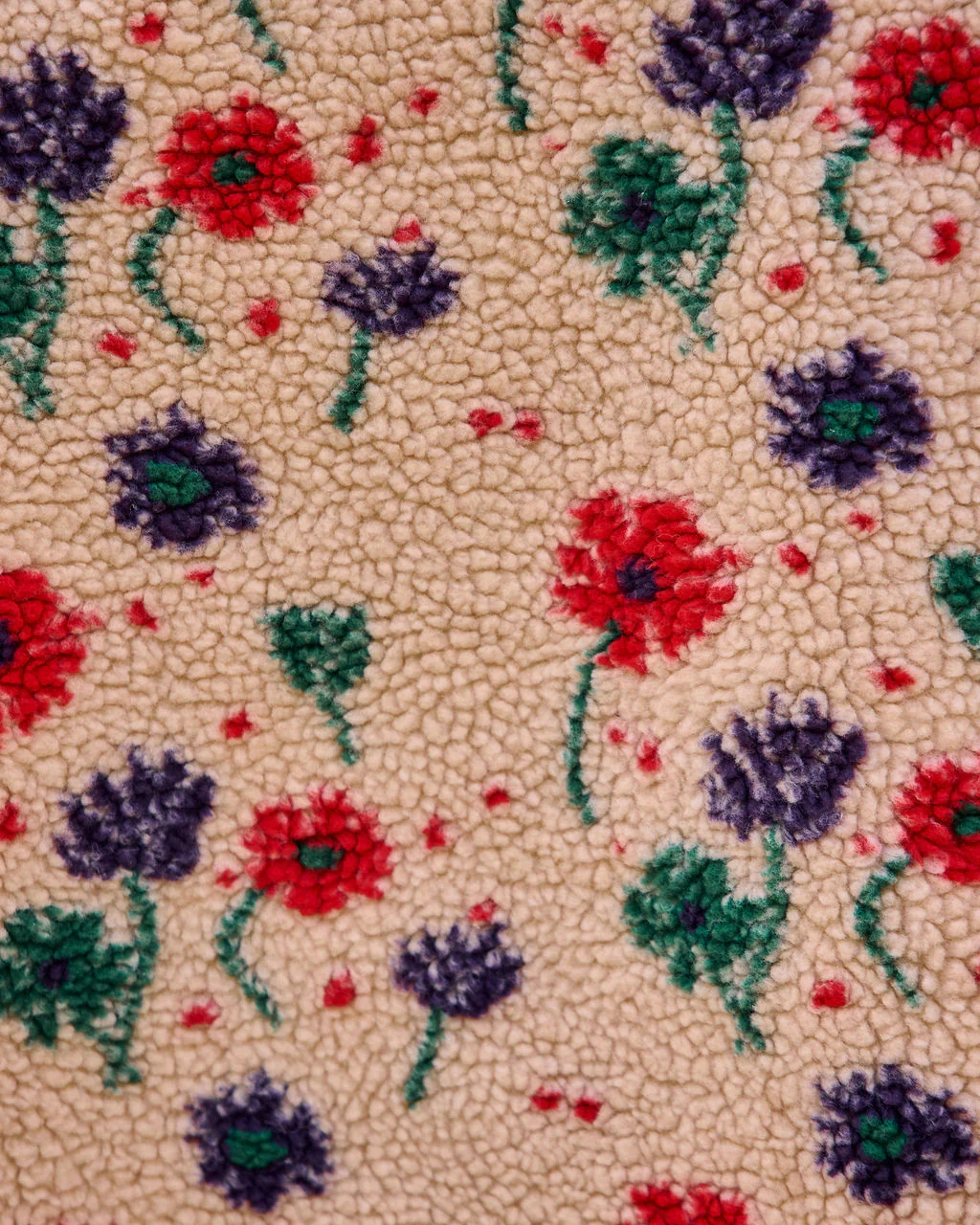 Pauleen Sherpa Floral Quarter Zip Sweatshirt - Image 6