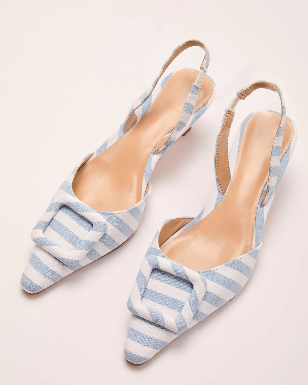 Payten Striped Slingback Heels - Image 2