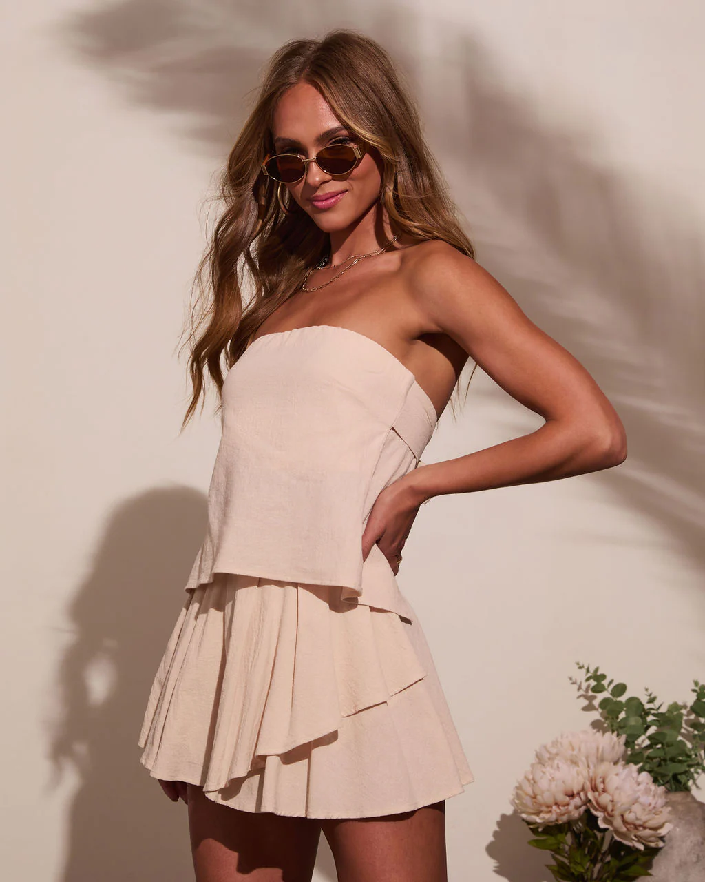 Pennie Strapless Back Tie Top - Image 3