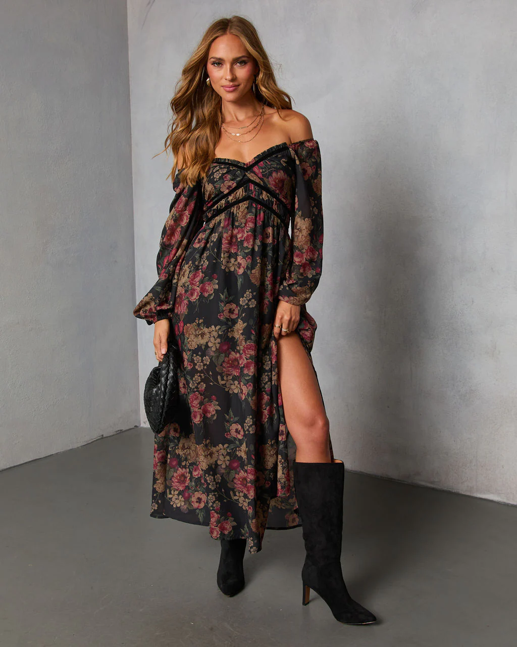 Peony Dust Printed Midi Dress - Image 5