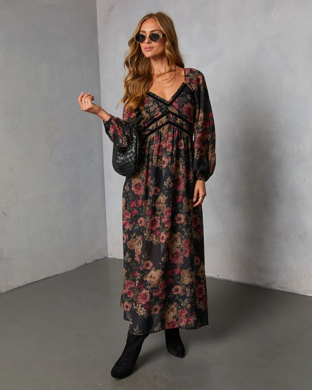 Peony Dust Printed Midi Dress - Image 6