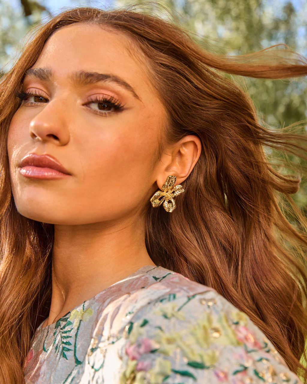 Petal Frequency Floral Stud Earrings - Image 3