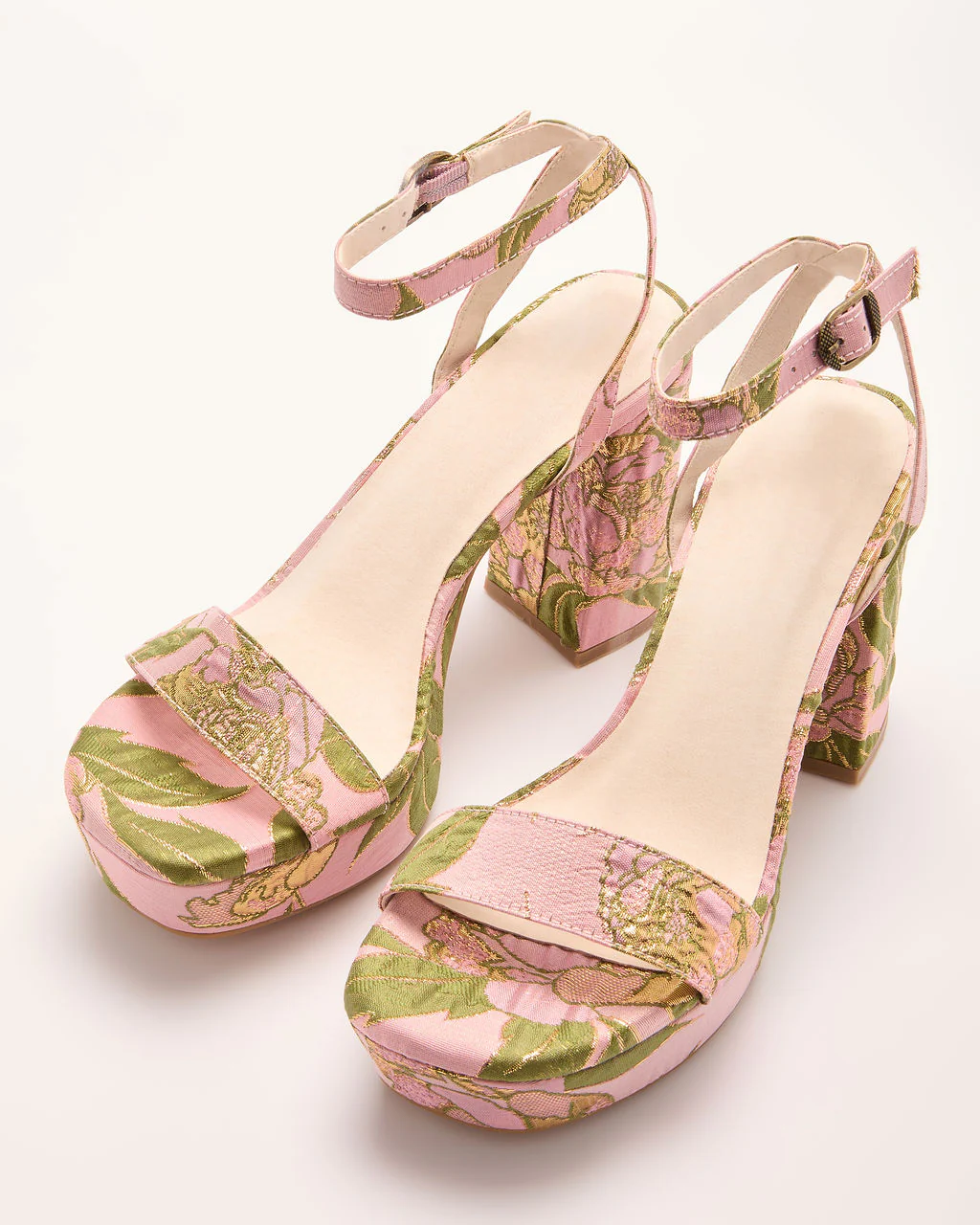 Petalina Floral Platform Heels - Image 2