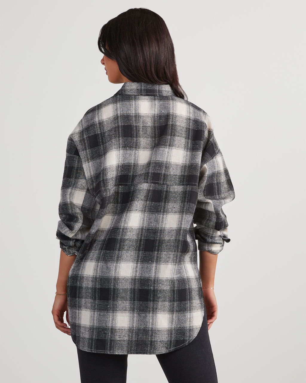Petaluma Cotton Blend Plaid Button Down Top - Image 37