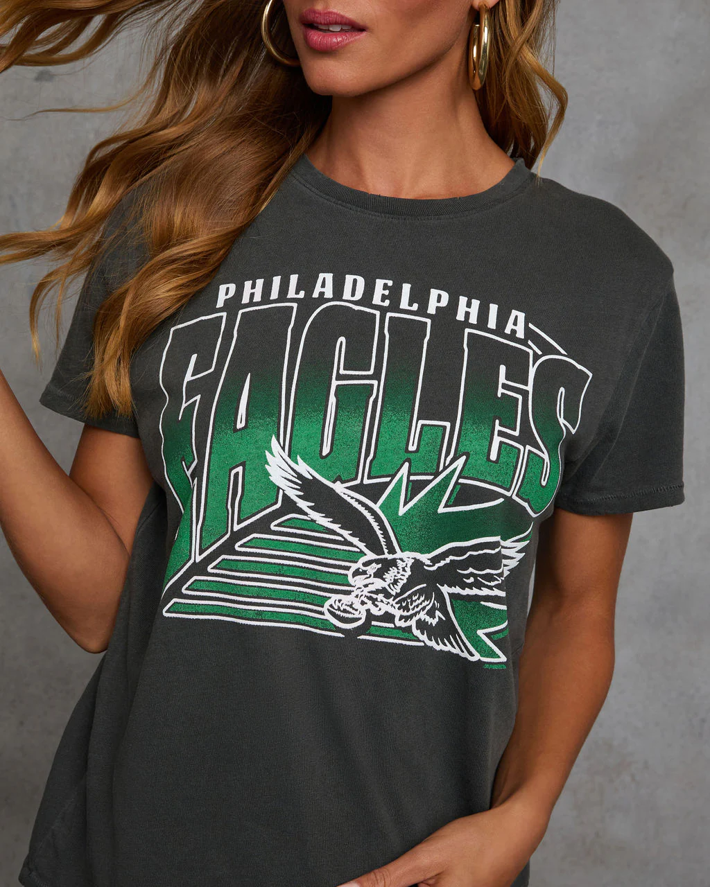 Philadelphia Eagles Short Sleeve Graphic Top - Image 5