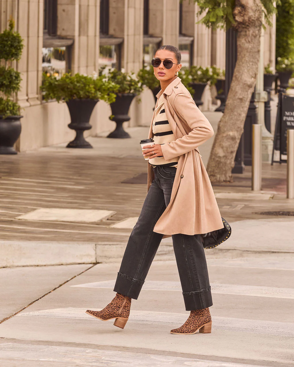 Pinecrest Suede Trench Coat - Image 3