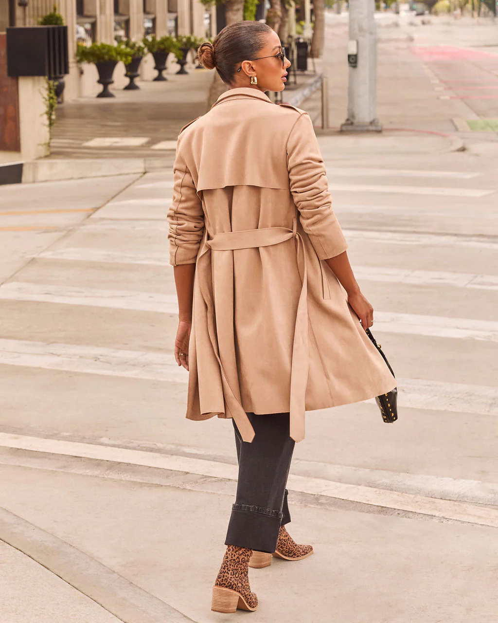 Pinecrest Suede Trench Coat - Image 4