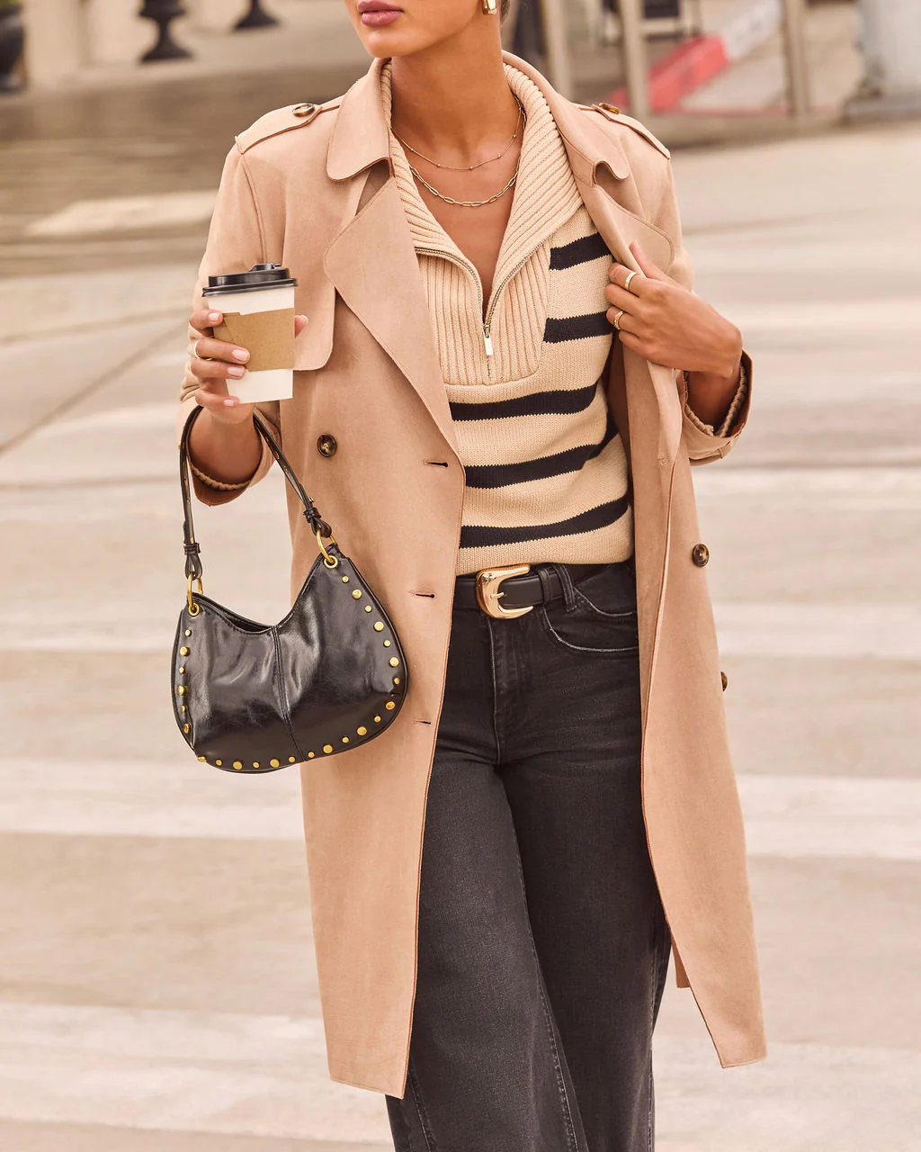 Pinecrest Suede Trench Coat - Image 5