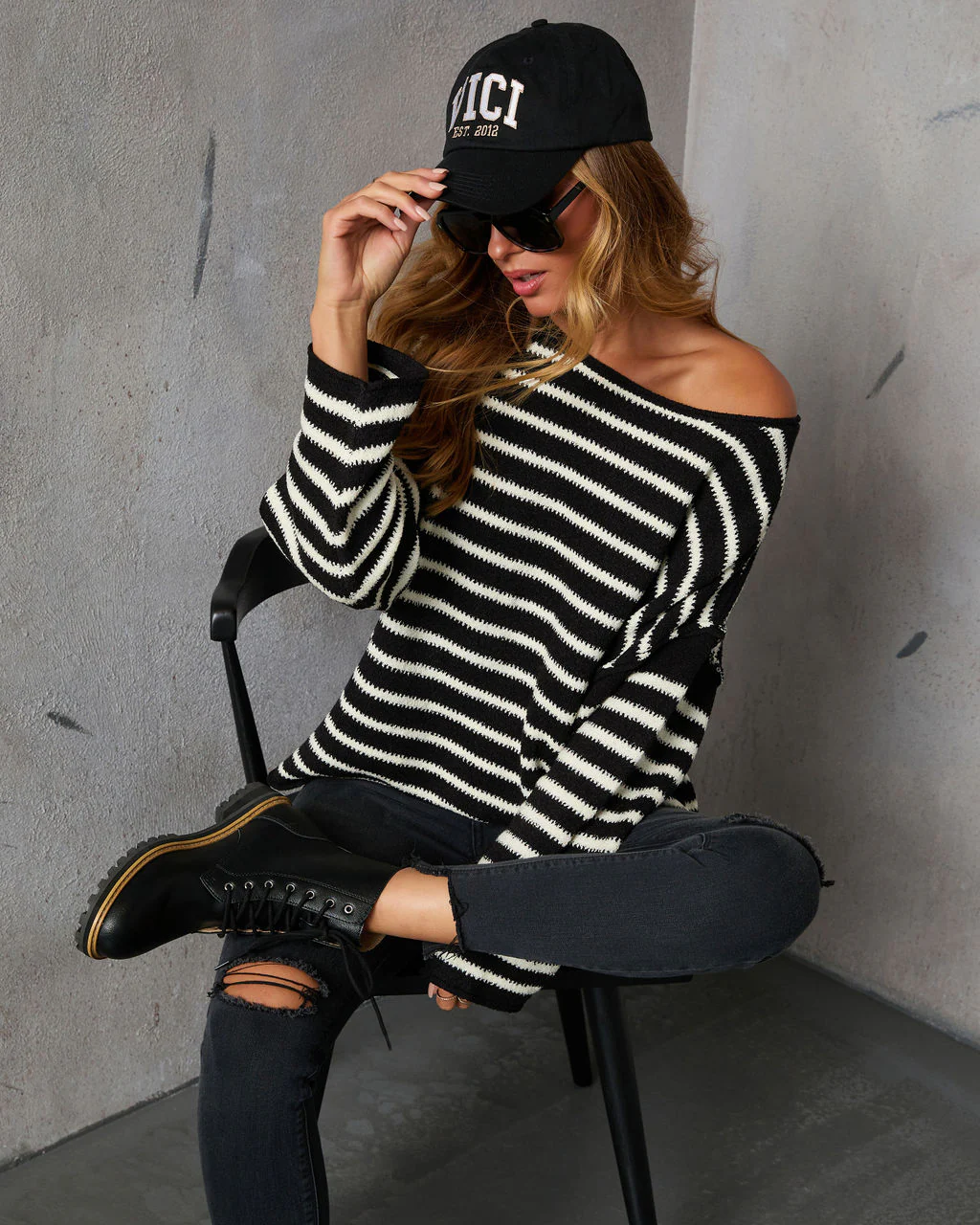 Pippa Striped Knit Sweater - Image 15
