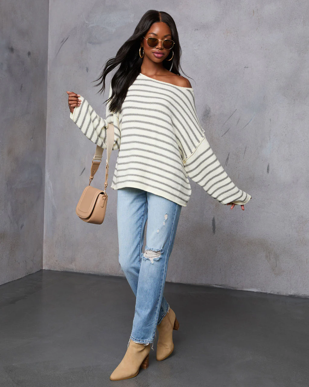 Pippa Striped Knit Sweater - Image 24