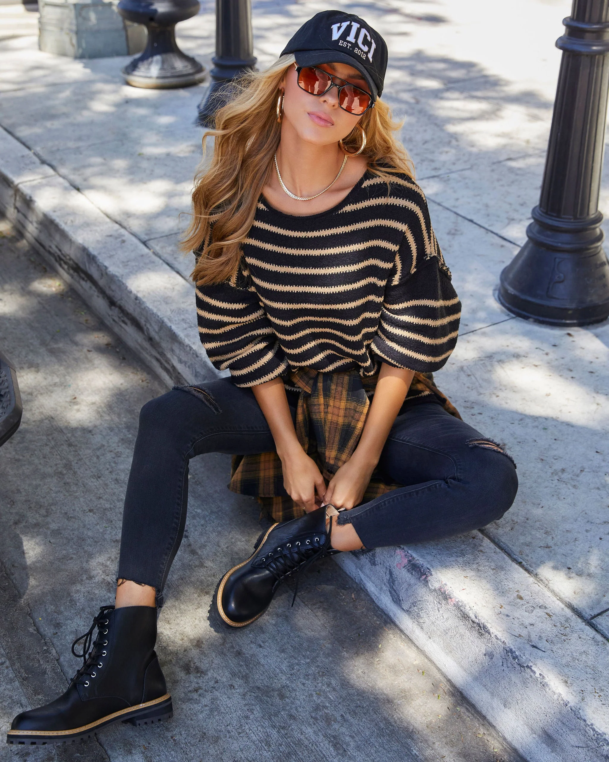 Pippa Striped Knit Sweater - Image 7