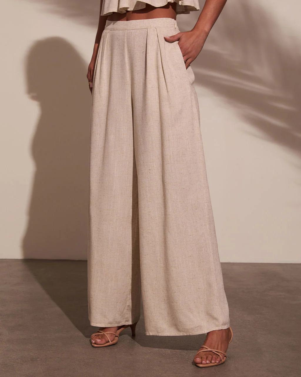 Pipper Pleated Linen Pant - Image 3