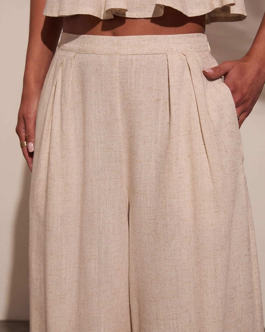 Pipper Pleated Linen Pant - Image 6