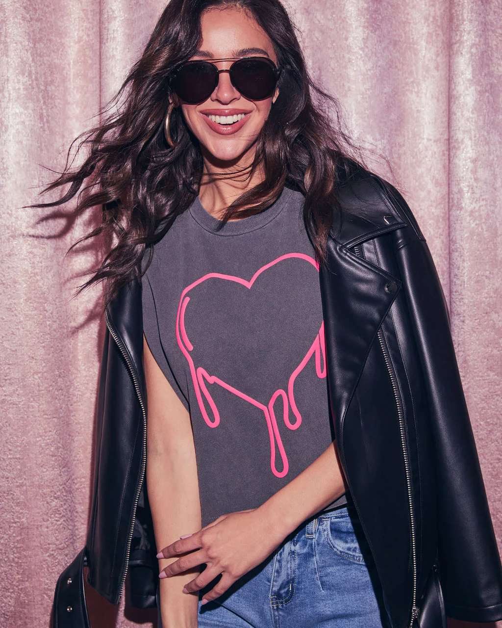 Plenty Of Love Muscle Tee Heart Graphic - Image 5