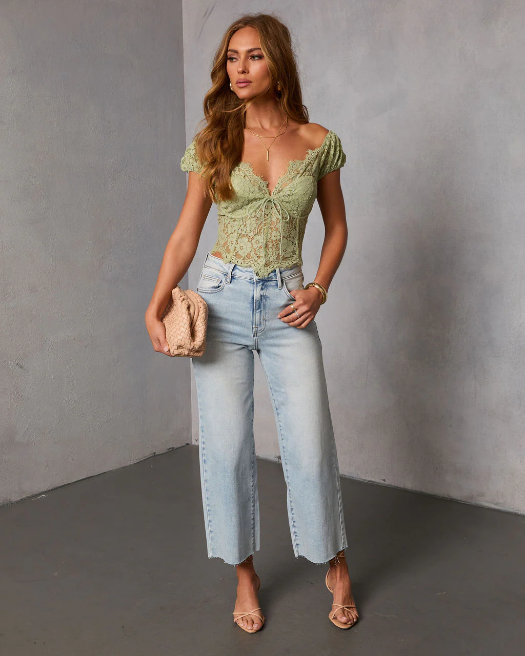Polished Romance Bust Tie Lace Top - Image 8