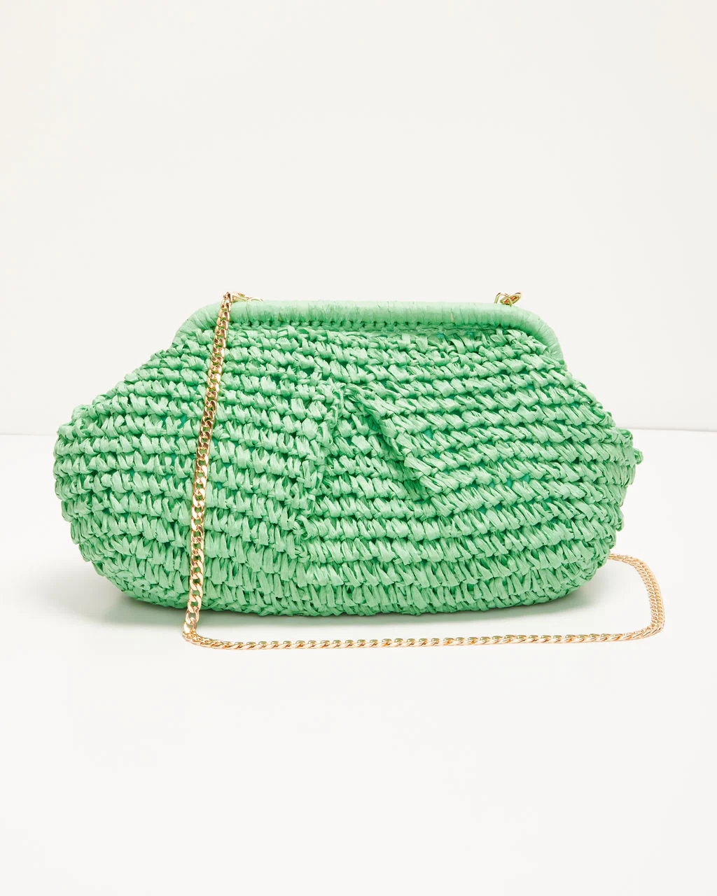 Poolside Straw Pouch Clutch - Image 10