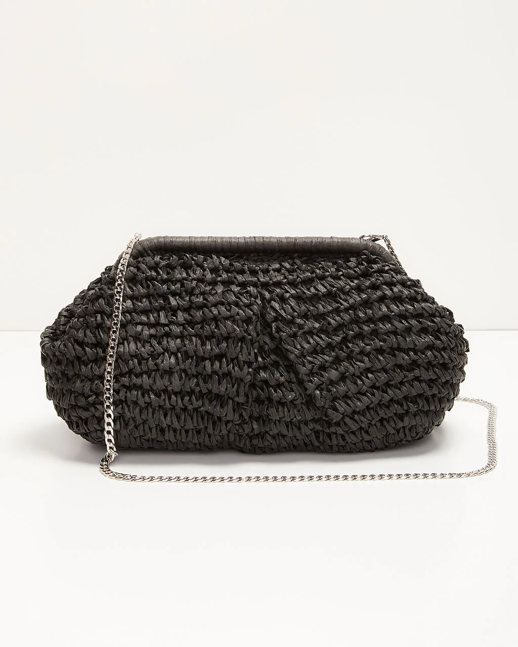 Poolside Straw Pouch Clutch - Image 2