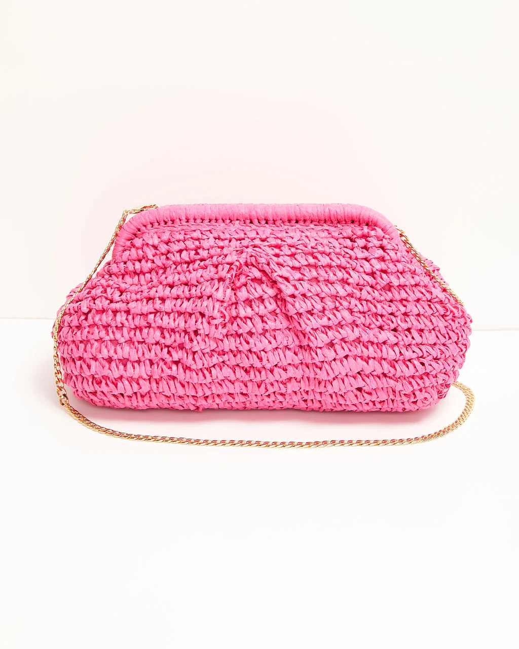 Poolside Straw Pouch Clutch - Image 7
