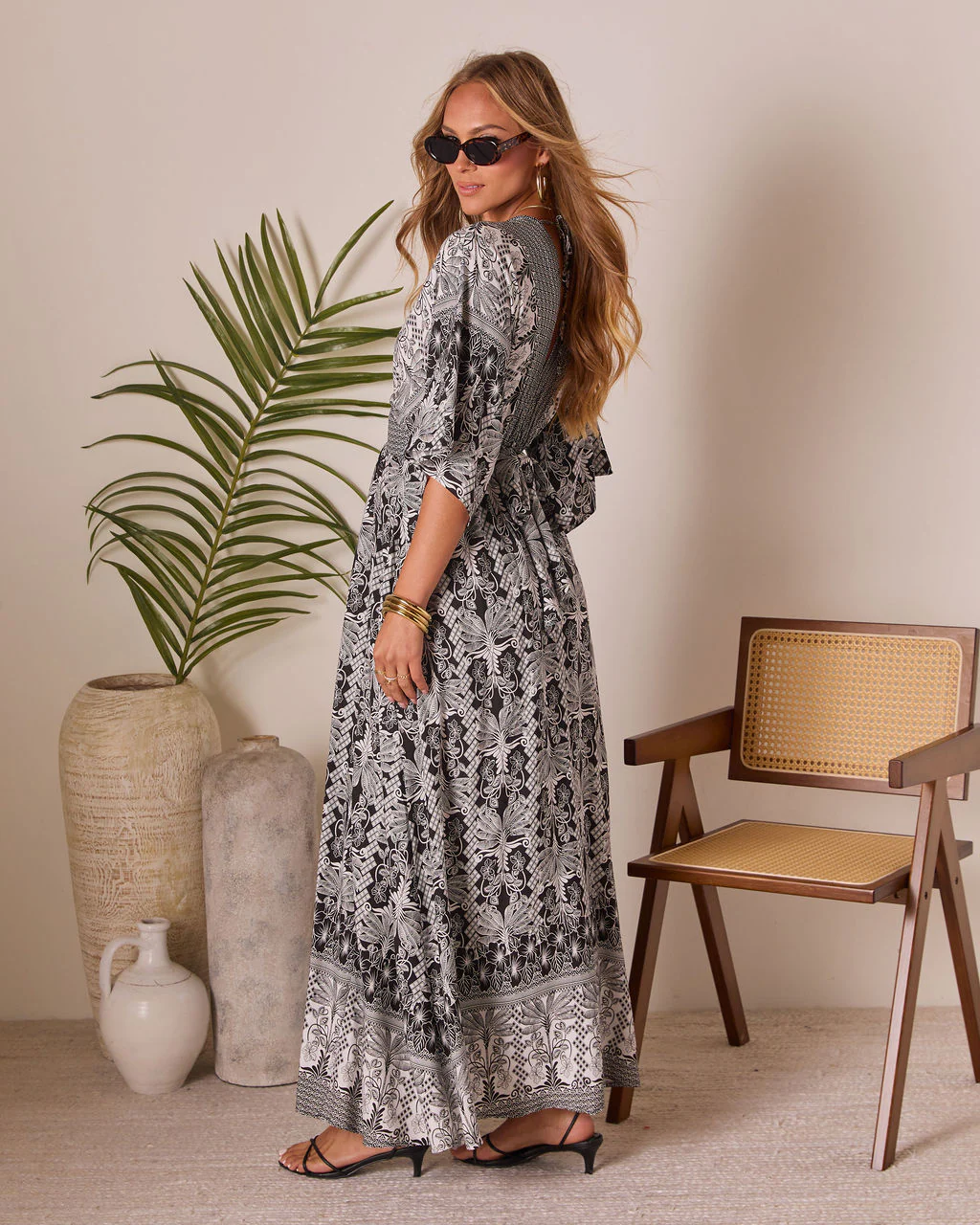 Portelle Printed Tunic Maxi Dress - Image 4