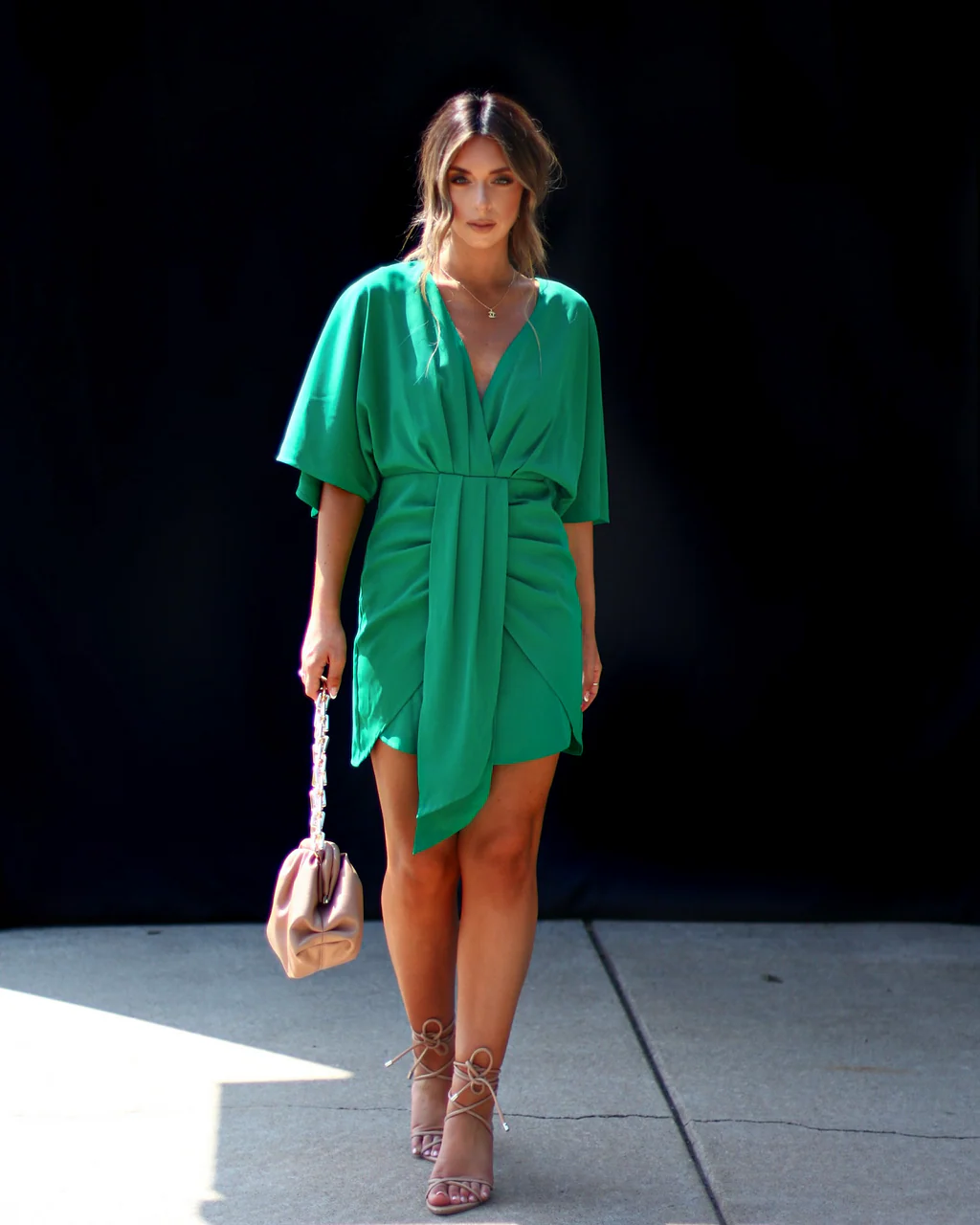 Porticia V-Neck Mini Dress - Image 10