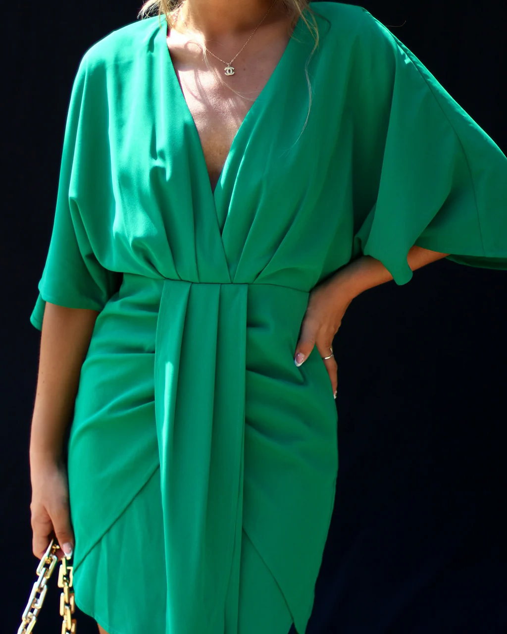 Porticia V-Neck Mini Dress - Image 7