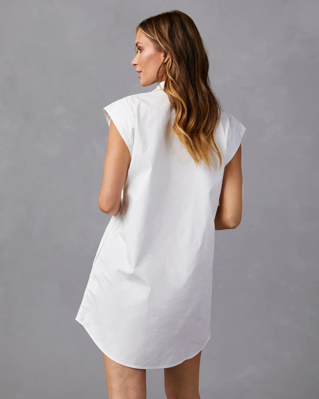 Powell Button Front Sleeveless Mini Dress - Image 5