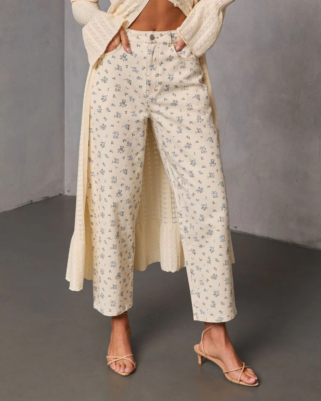 Prairie Bloom Floral Barrel Leg Pants - Image 2