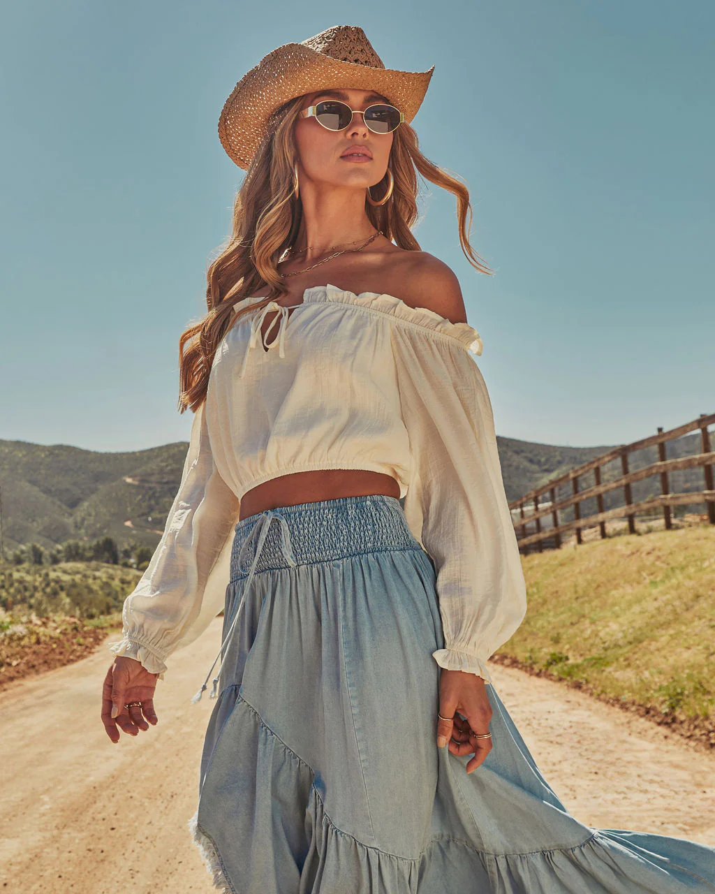 Prairie Rebel Off The Shoulder Top - Image 3