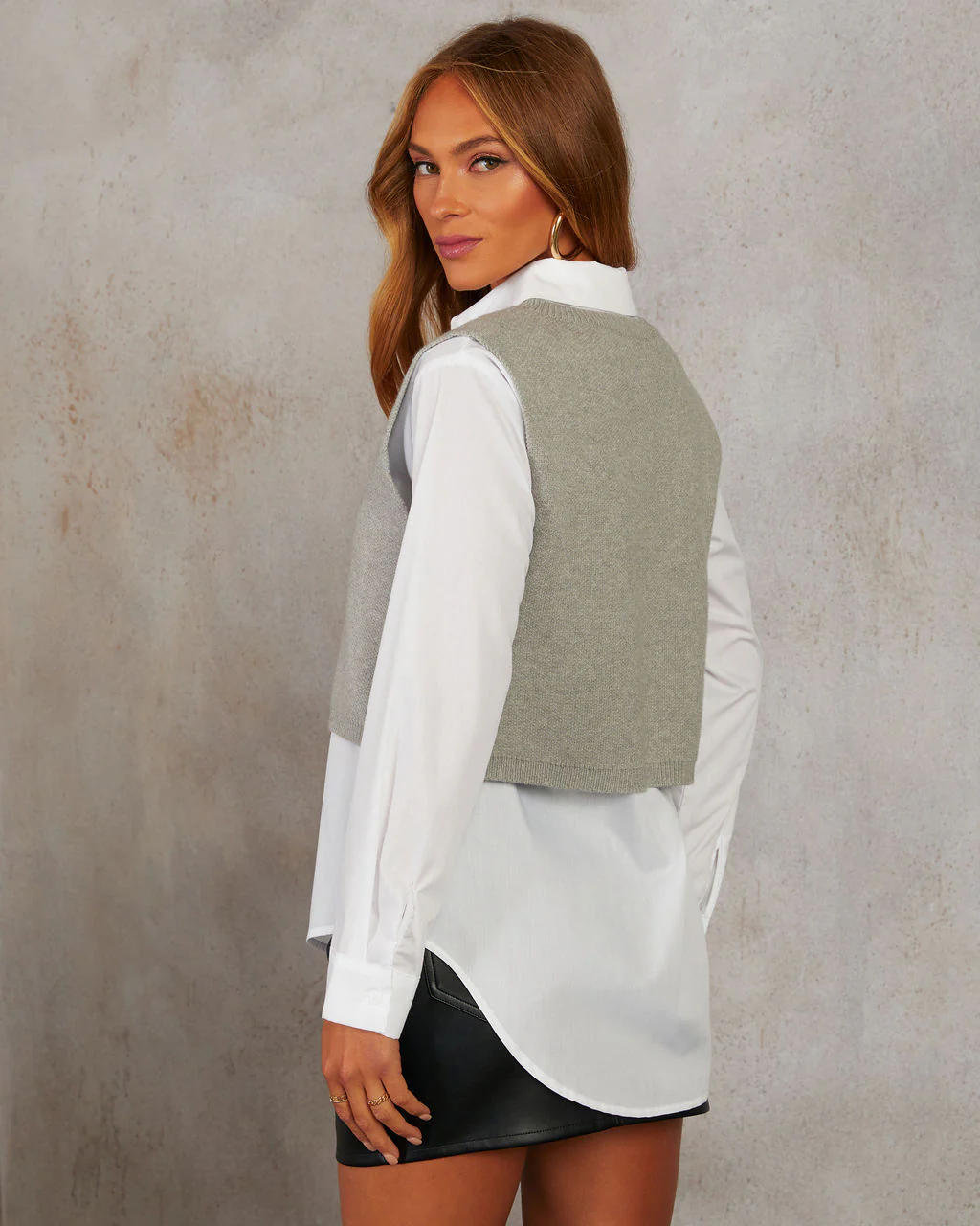 Prep Up Long Sleeve Top With Vest - Image 4