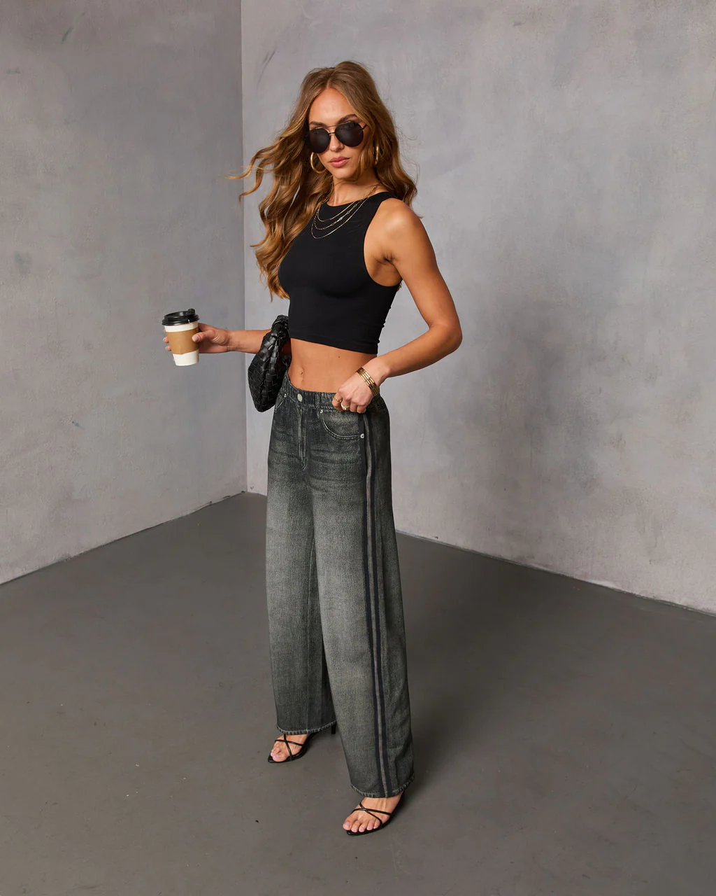 Presilla Contrast Stripe Sweatpant Jeans - Image 3