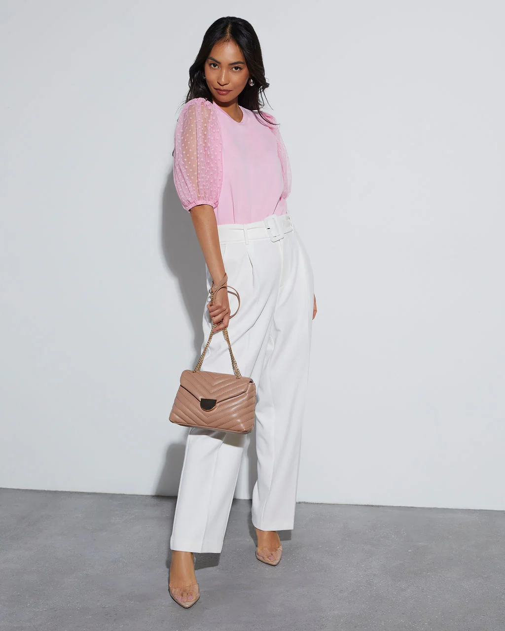 Prim And Proper Tulle Puff Sleeve Top - Image 7