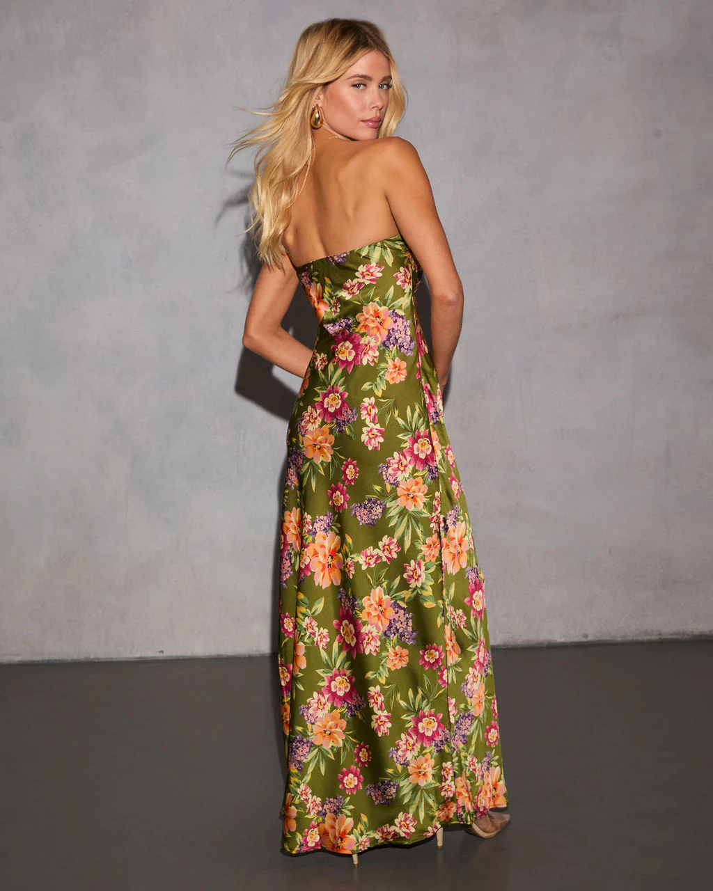 Selina Abstract Strapless Maxi Dress - Image 4