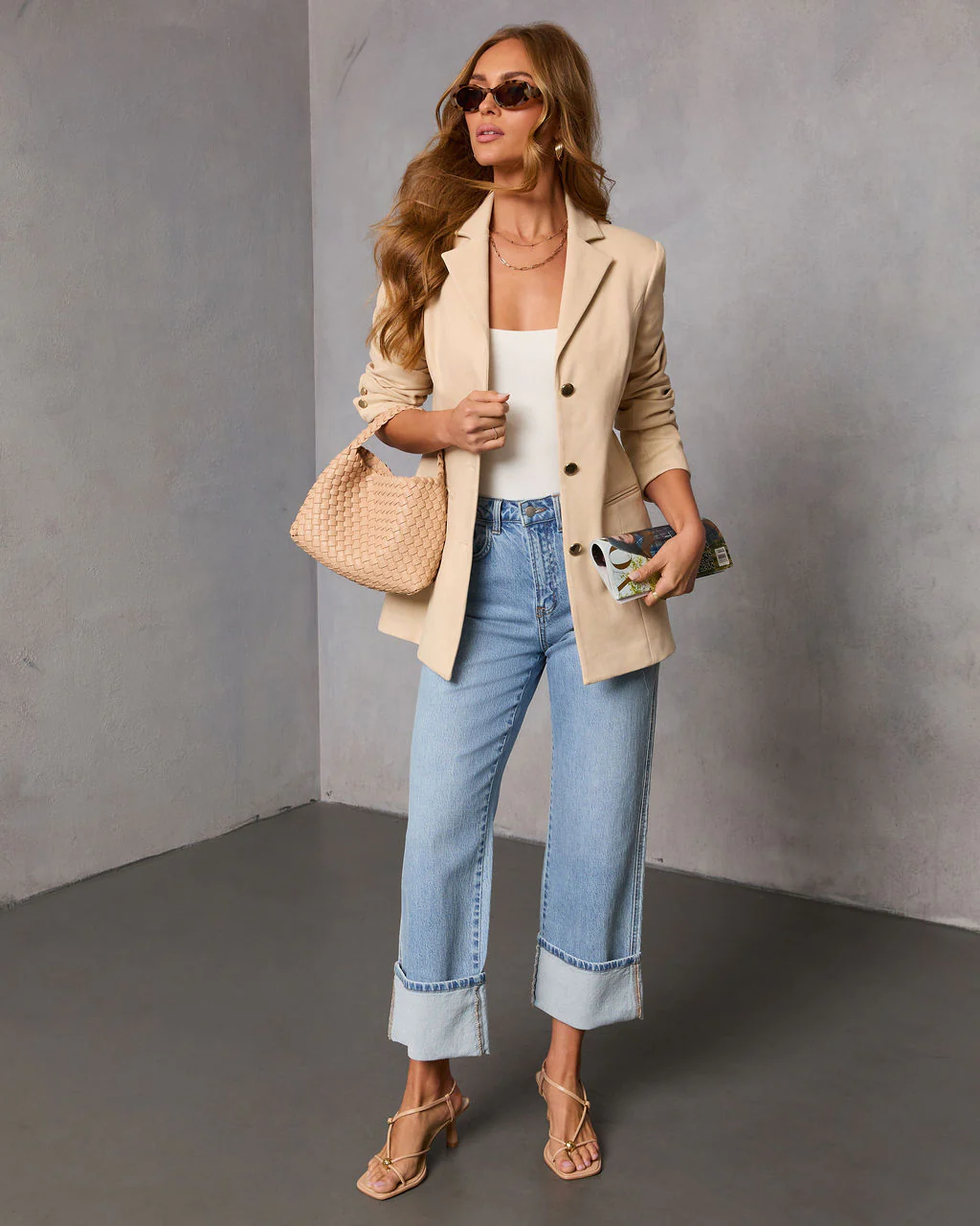 Pure Intent Faux Suede Blazer - Image 6