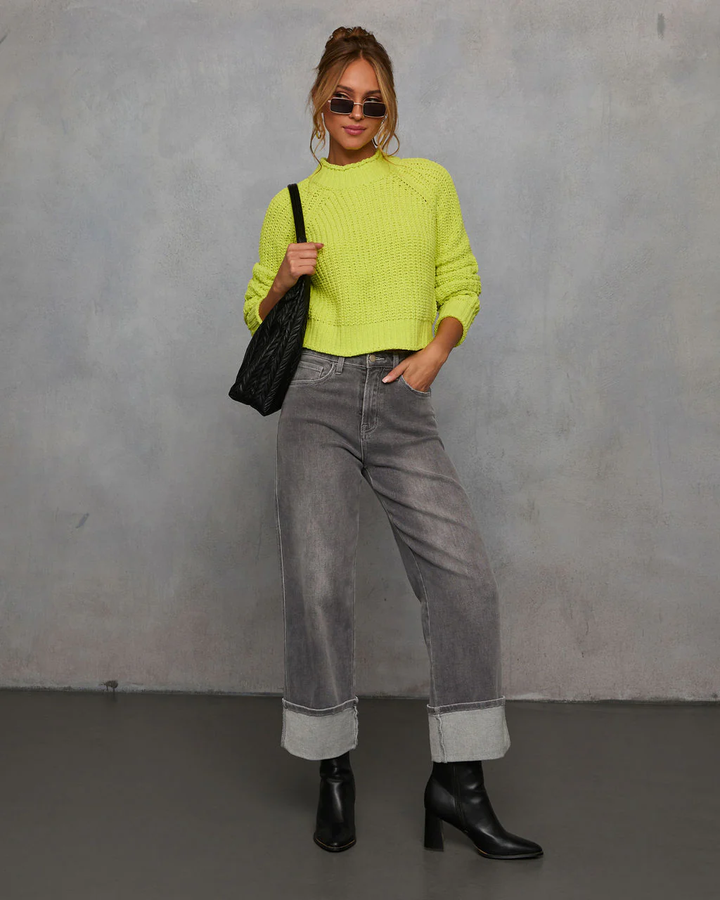 Pure Joy Mockneck Knit Sweater - Image 2