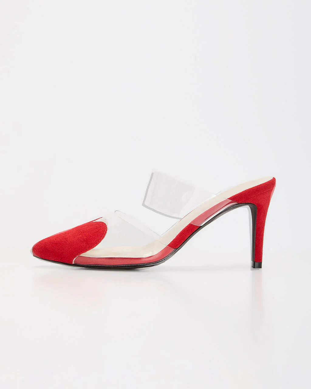 Queen Of Hearts Suede Heeled Mule - Image 17