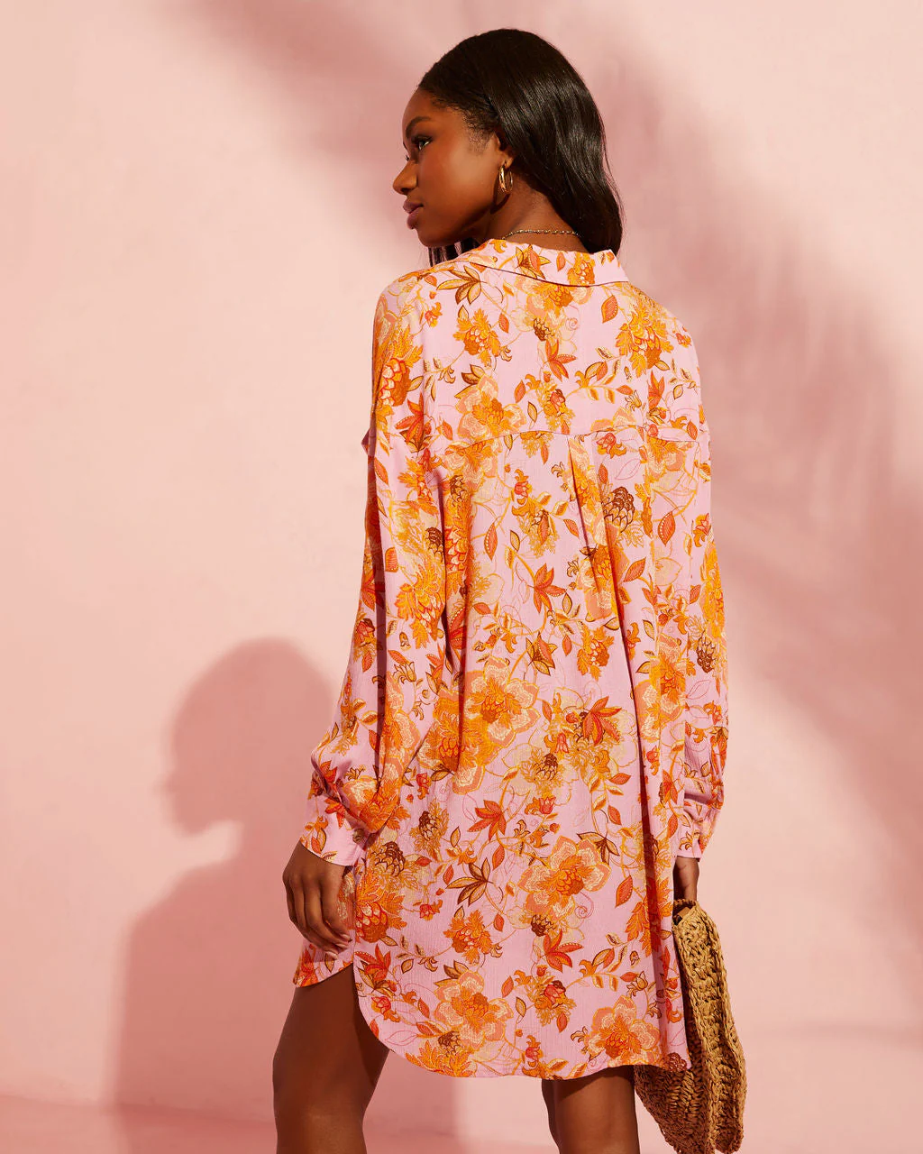 Queen Retro Printed Shirt Dress - Image 22