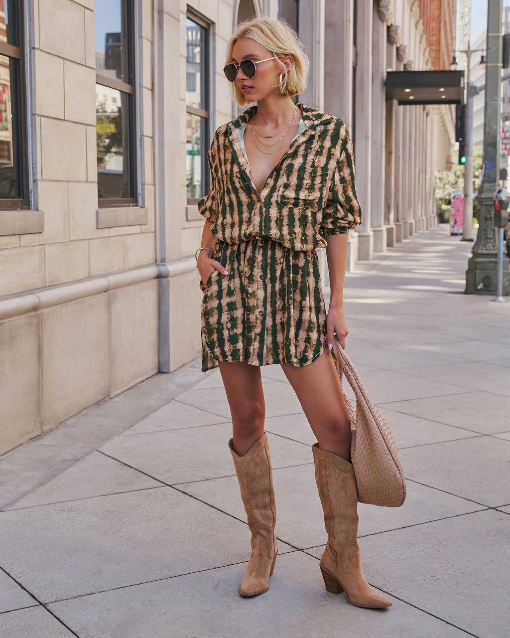 Queen Retro Printed Shirt Dress - Image 7