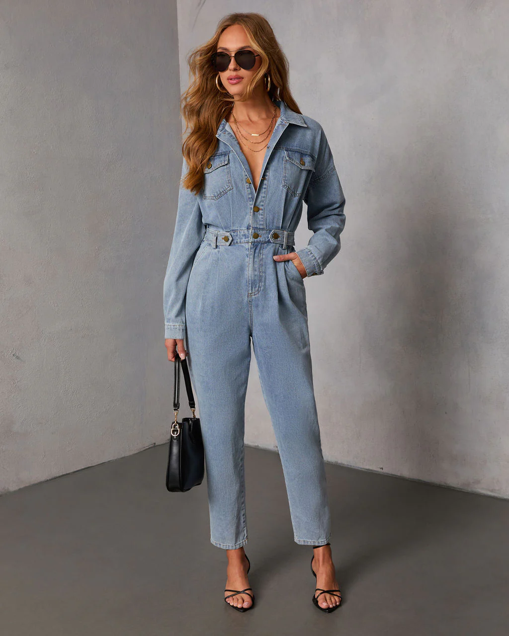 Quiet Cool Denim Jumpsuit - Image 3