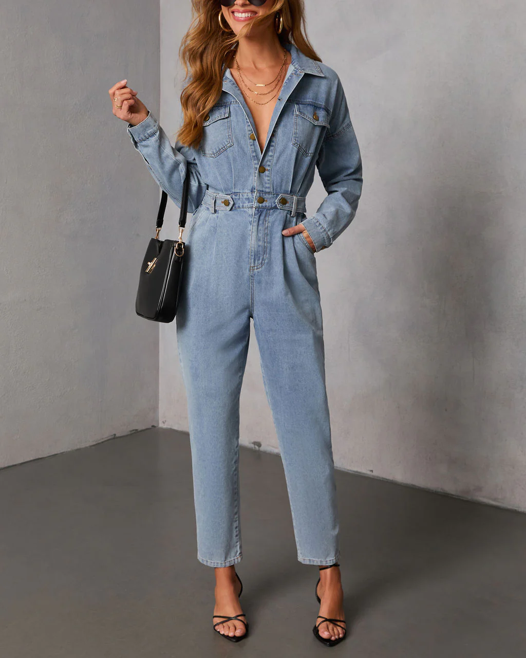 Quiet Cool Denim Jumpsuit - Image 5