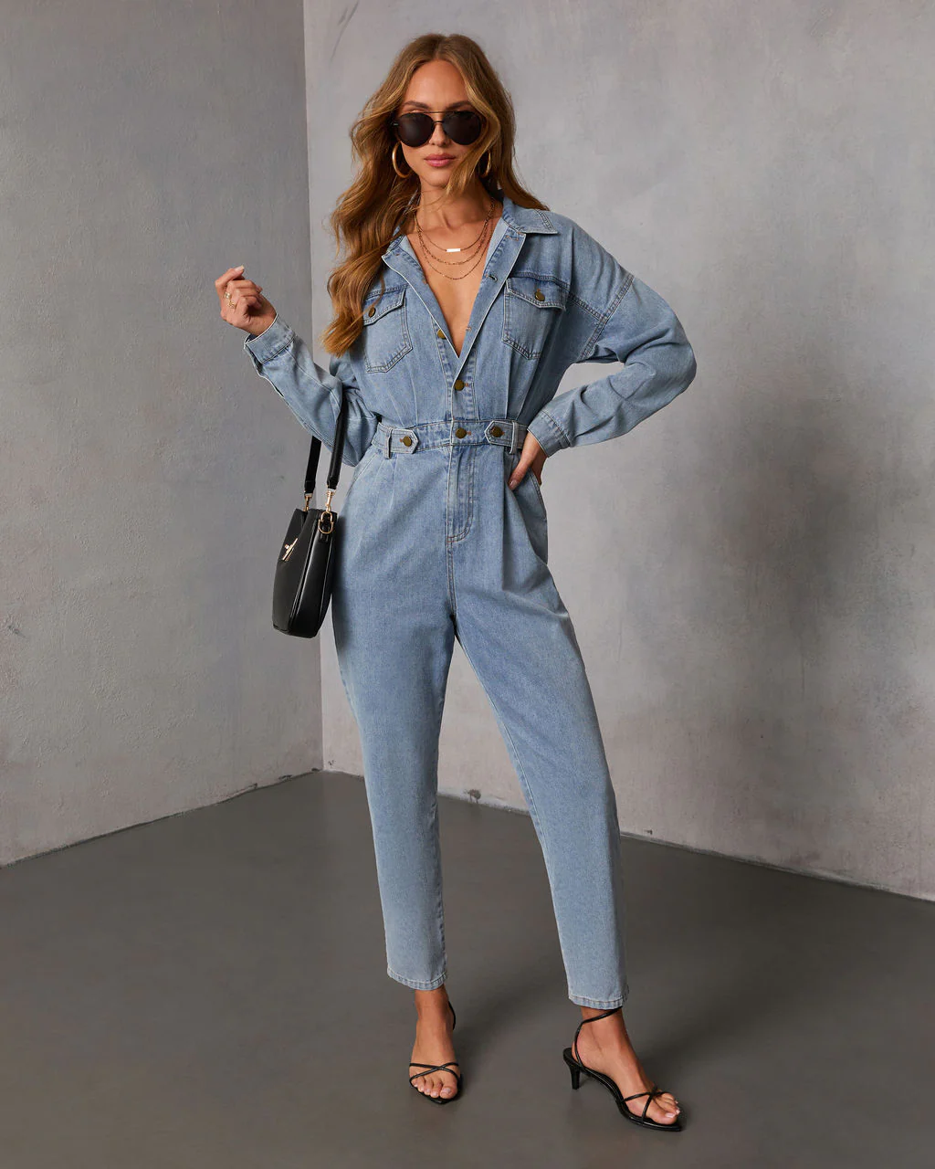 Quiet Cool Denim Jumpsuit - Image 6