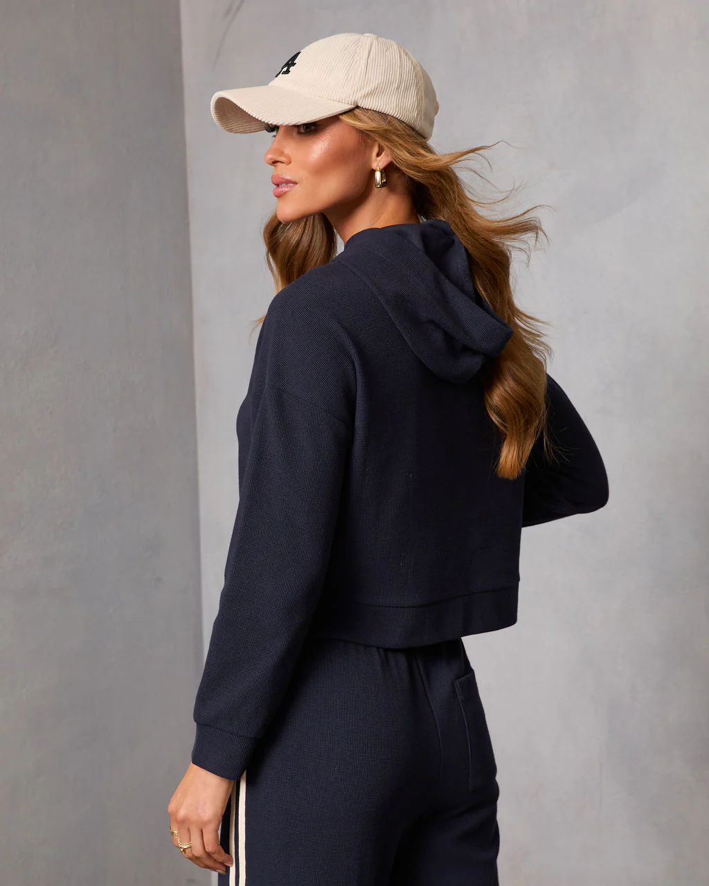 Quiet Day Hooded Knit Sweatshirt - Image 4