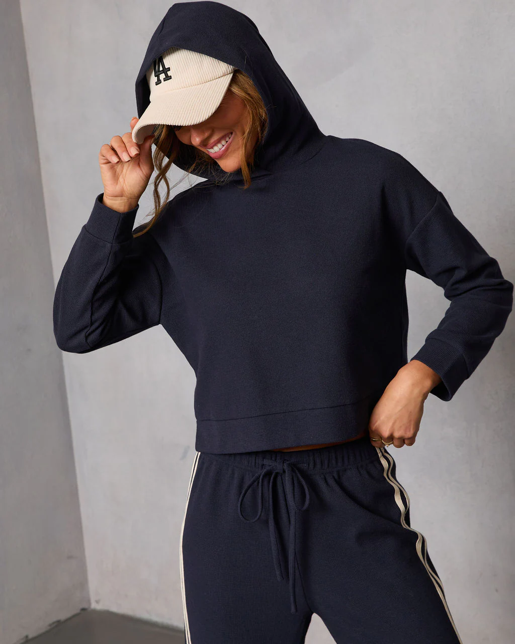 Quiet Day Hooded Knit Sweatshirt - Image 5