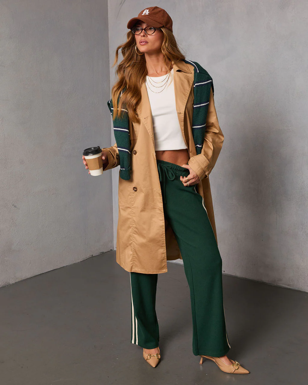 Quiet Day Striped Straight Leg Sweatpants - Image 11