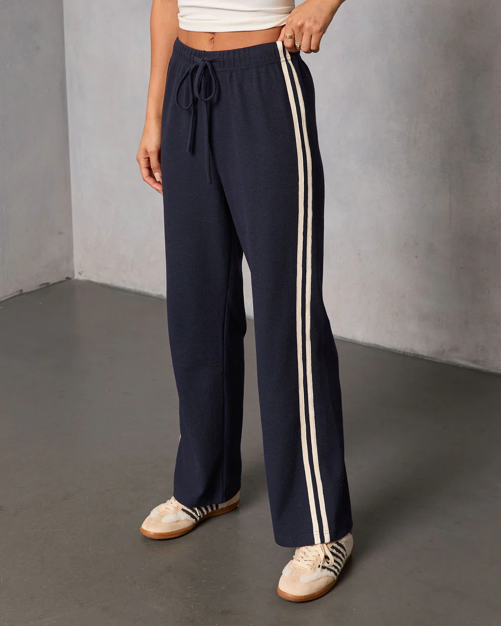 Quiet Day Striped Straight Leg Sweatpants - Image 13