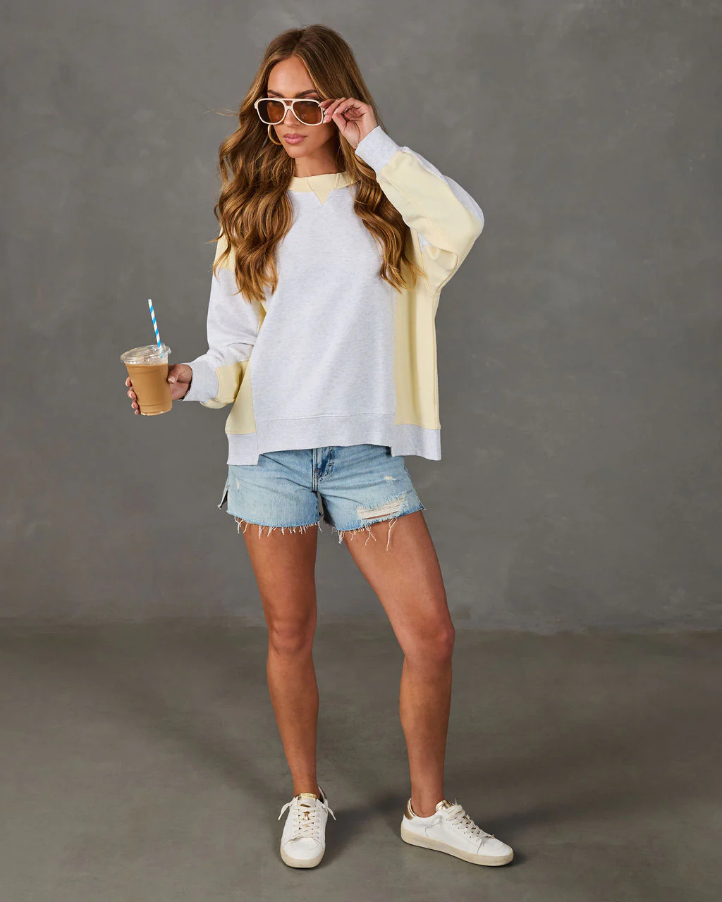 Quiet Desire Color Block Sweatshirt - Image 2