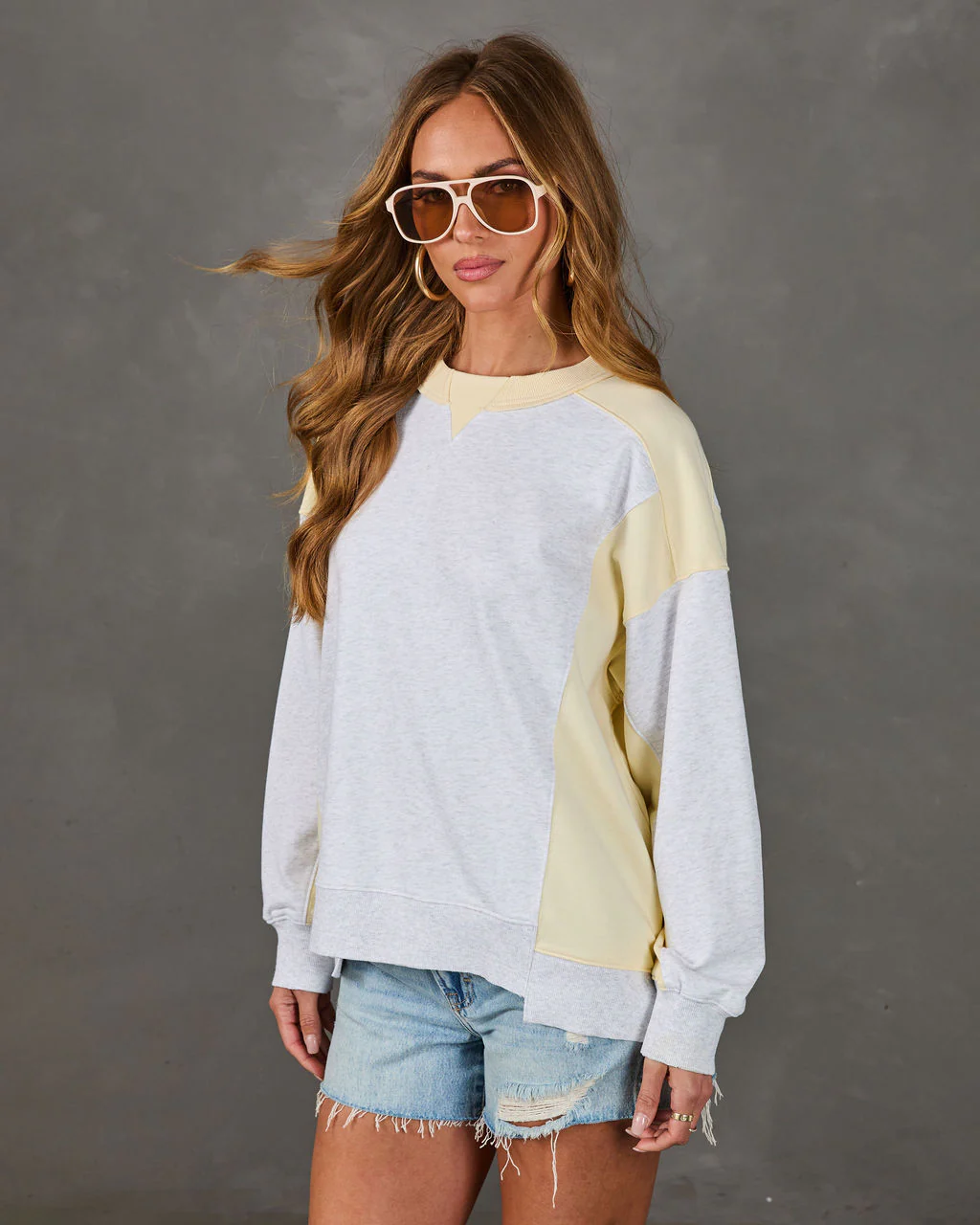Quiet Desire Color Block Sweatshirt - Image 3