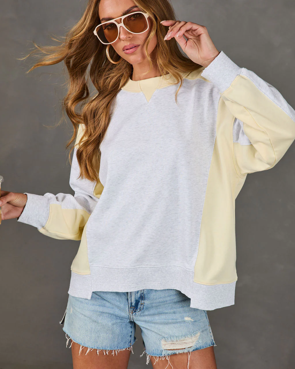 Quiet Desire Color Block Sweatshirt - Image 6