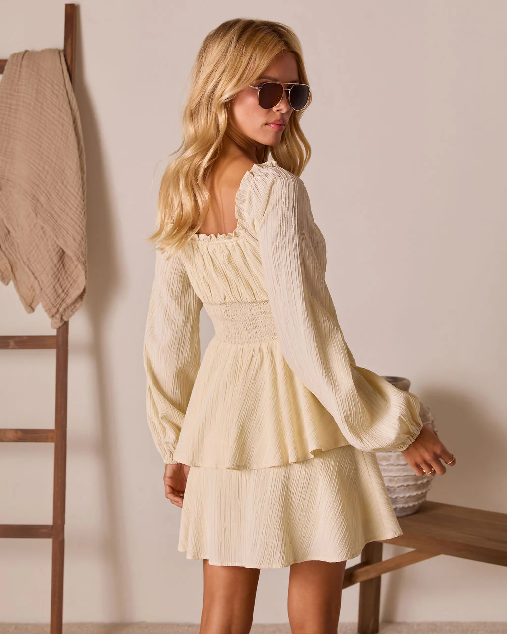 Quiet Layers Tiered Mini Dress - Image 4