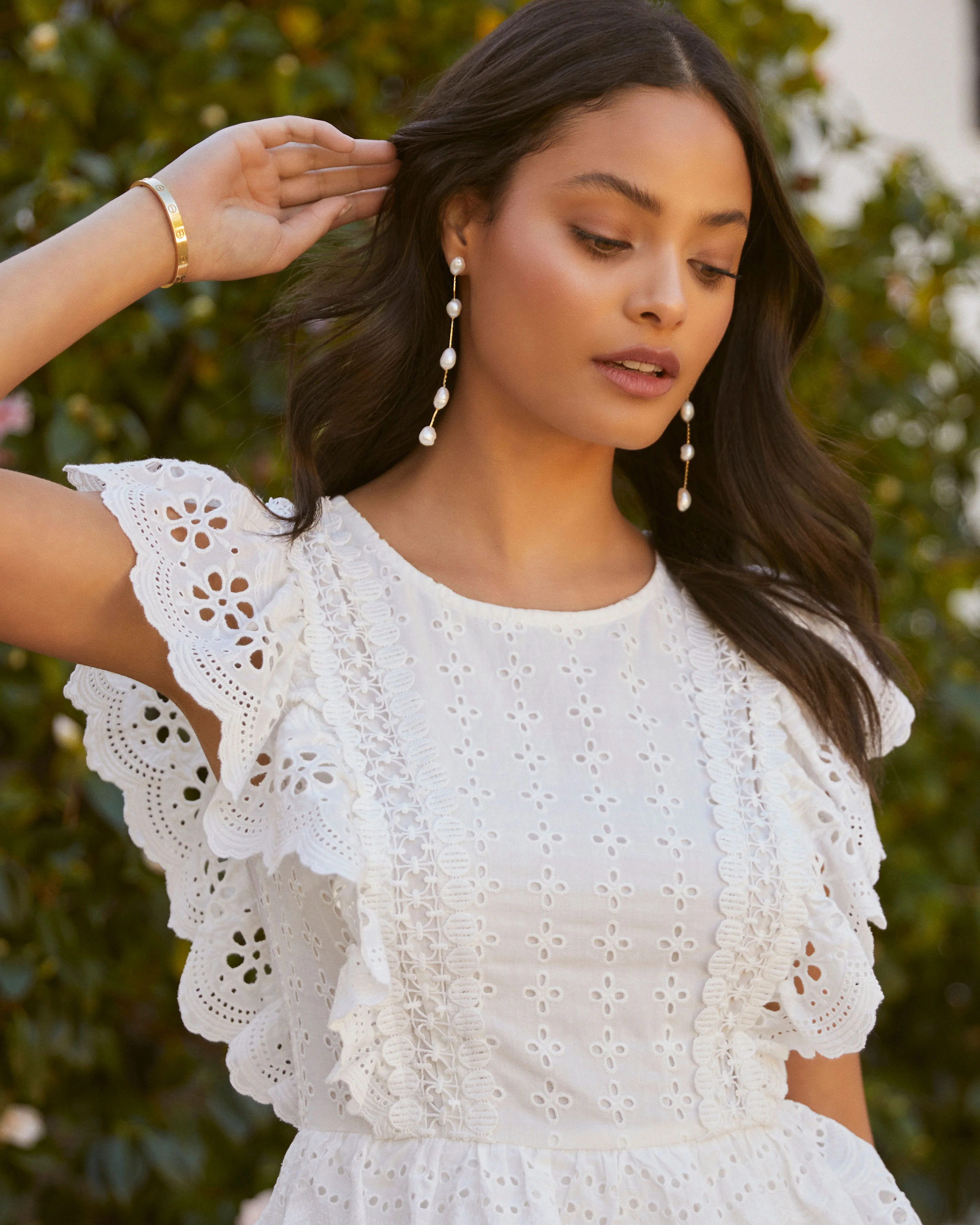 Quinn Pearl Drop Earrings - Image 3