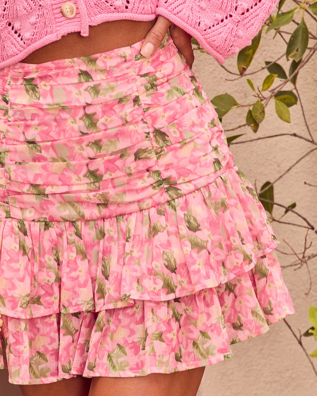 Radiant Day Tiered Mini Skirt - Image 6